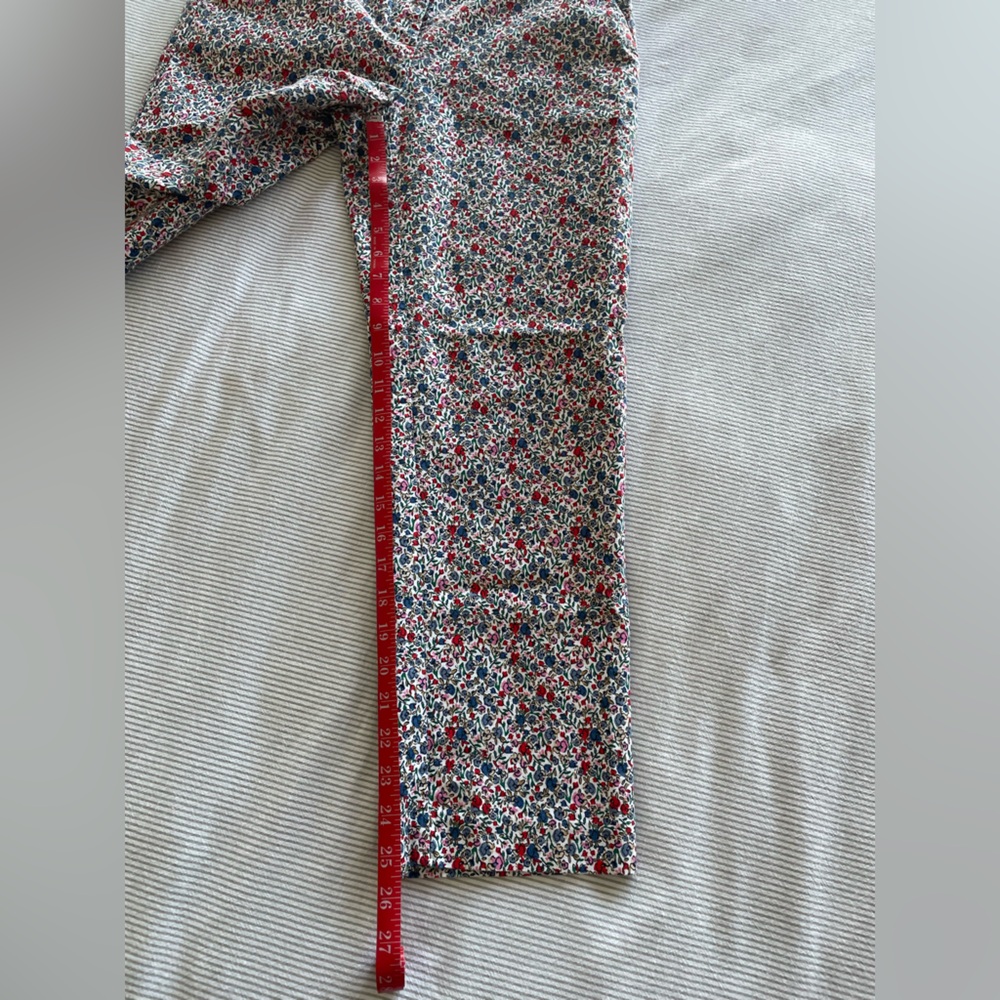 Ann Taylor Loft Riviera Slim Floral Mid Rise Print Ankle Pants 6 EUC - Picture 10 of 16